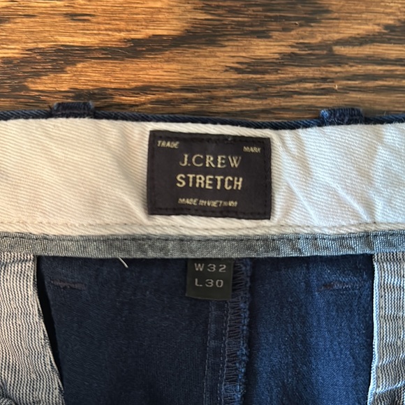 J Crew Chino Dark Blue Stretch Fit, 32W X 30L, used - Picture 3 of 5